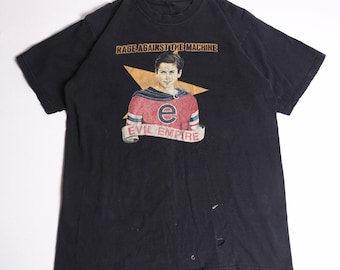 Vintage Rage Against The Machine Evil Empire T-Shirt Black Fear Is Your Only God