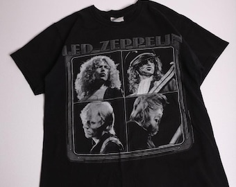 Vintage Y2K 2006 Hanes Heavyweight Led Zeppelin Band Shirt size S