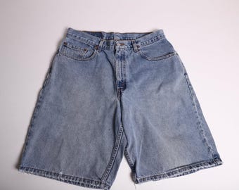 Vintage Y2K Levi 560 Loose Fit Red Tag Jean Shorts size 33