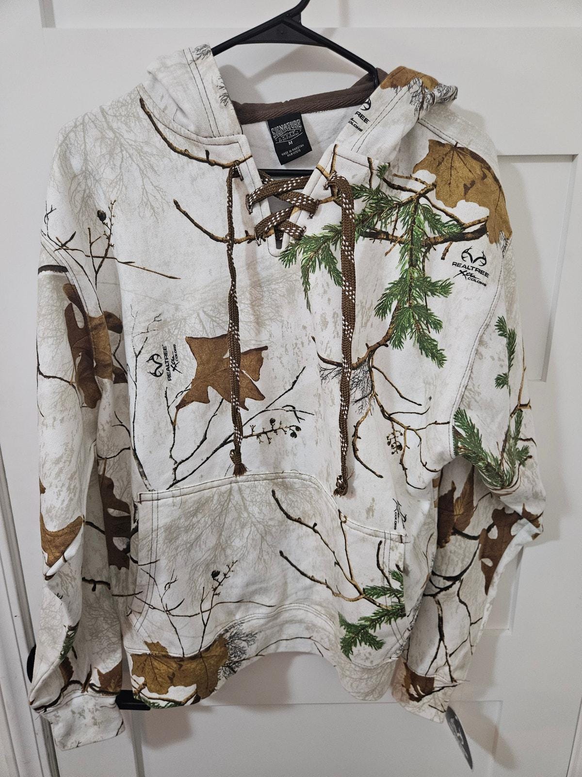 Sweat à Capuche Realtree Homme Gris Petit - Léger Et Parfait Pour La Pêche