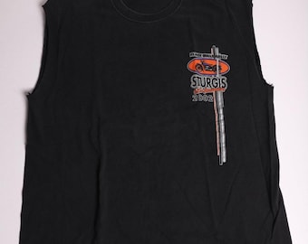 Vintage Y2K 2002 Sturgis Black Hills Motorcyle Biker Shirt size XXL