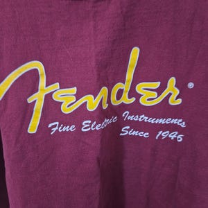 Camisa vintage Fender fabricada en EE. UU. talla XL imagen 2