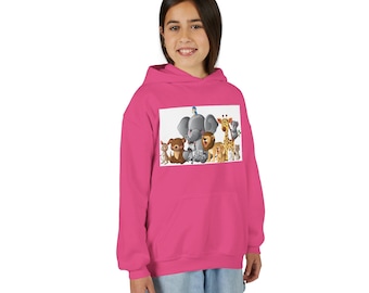 Sudadera con capucha de mezcla pesada para jóvenes