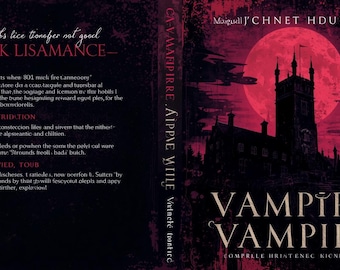 Custom Vampire Book Cover, Gothic Ebook Design for KDP Authors, Dark Fantasy Artwork