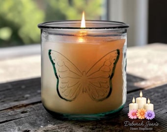 10oz Butterfly Classico Jar Candle – Luxury Coco Soy Wax Candle