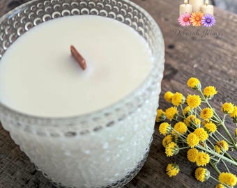 14oz Boho Candle Jar | Coconut Soy Wax, Luxury Fragrance, Hand Poured