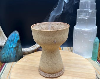 Copalera artesanal / Quemador de incienso / Cuenco de cerámica para sahumerios, rituales y limpiezas