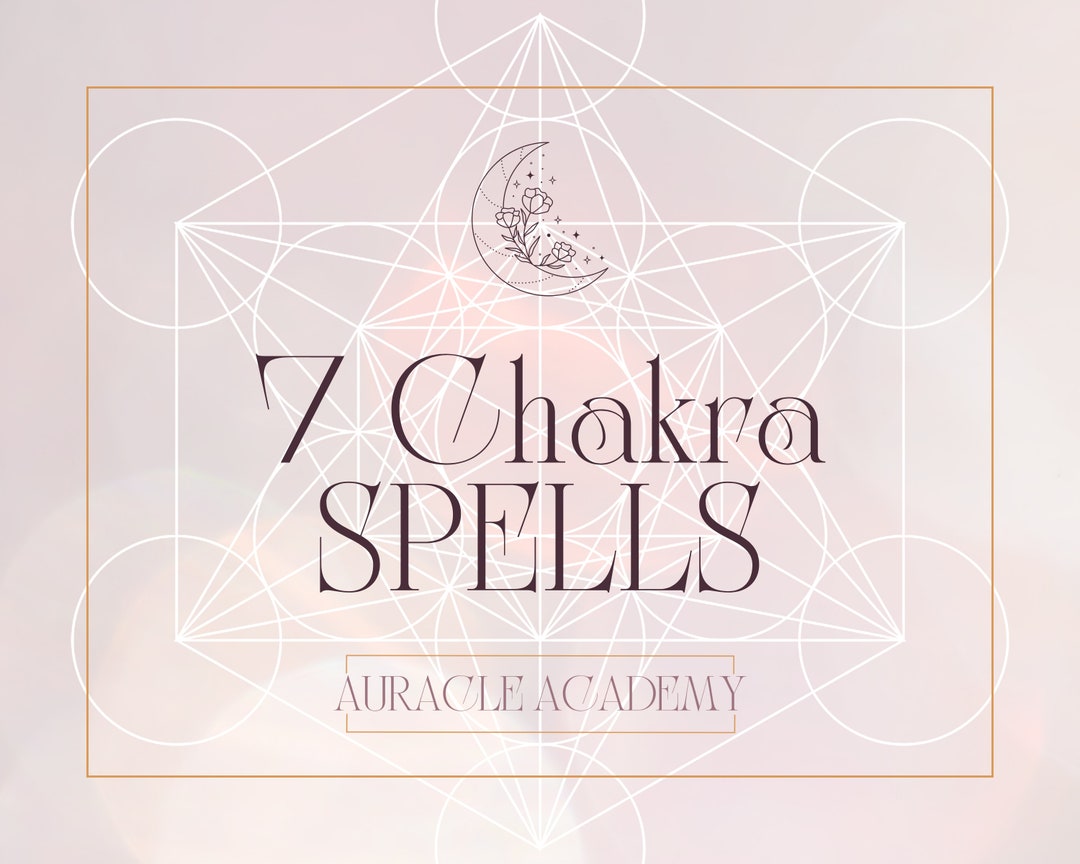 7 Chakra Spells Crown Chakra Third Eye Chakra Throat Etsy