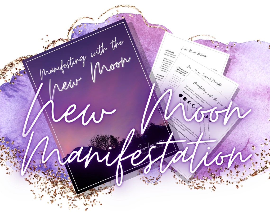 New Moon Ritual Manifestation Journal Prompts Etsy