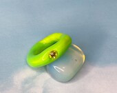 Neon Swirl chunky ring