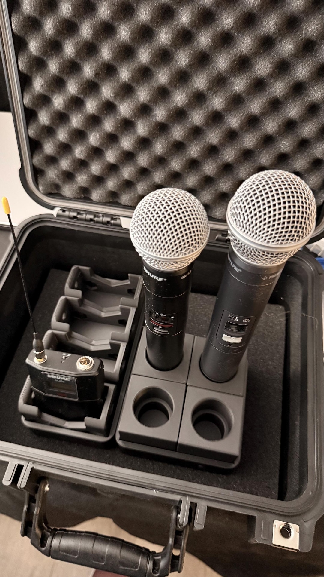 Microphone Storage System Wireless Mic Organizer | System With Case | Modular Magnetic Microphone ...
