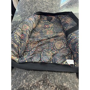 VTG Nike Air Jordan grote bomberjack met volledige ritssluiting en vuurwerk. Pre Loved L afbeelding 2