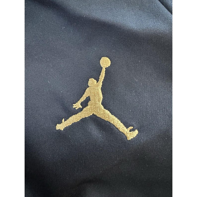 VTG Nike Air Jordan grote bomberjack met volledige ritssluiting en vuurwerk. Pre Loved L afbeelding 4