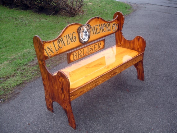 Adult Size Pet Memorial Bench Etsy