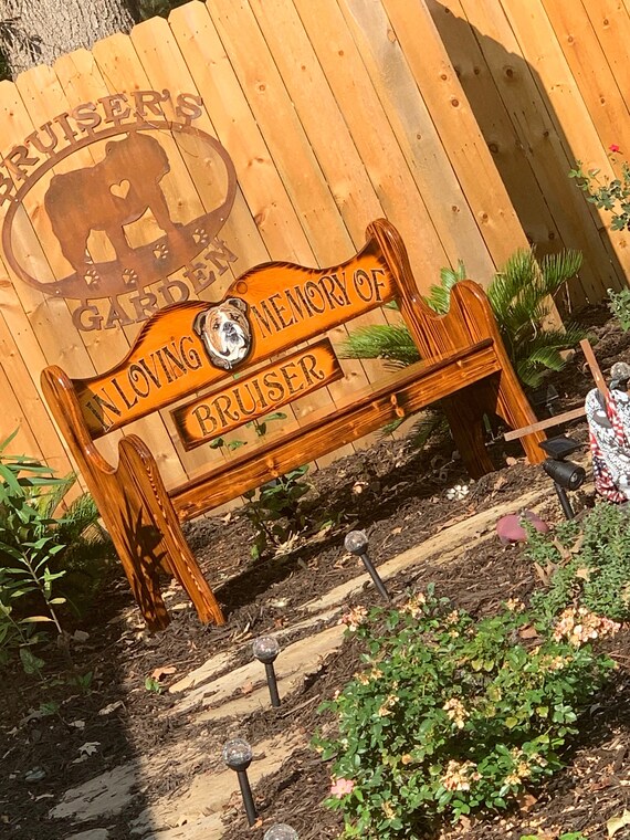 Adult Size Pet Memorial Bench Etsy