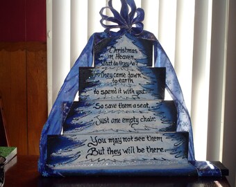 Christmas in Heaven display sign