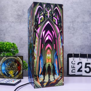 Mortal Instruments Leuchtkasten-Tischlampe aus Holz, City of Bones Shadowhunters Nachtlicht, Geschenkidee für den Schulanfang 2026, Geburtstagsgeschenk.