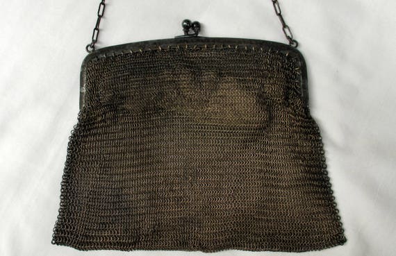Antique German Silver Mesh Purse