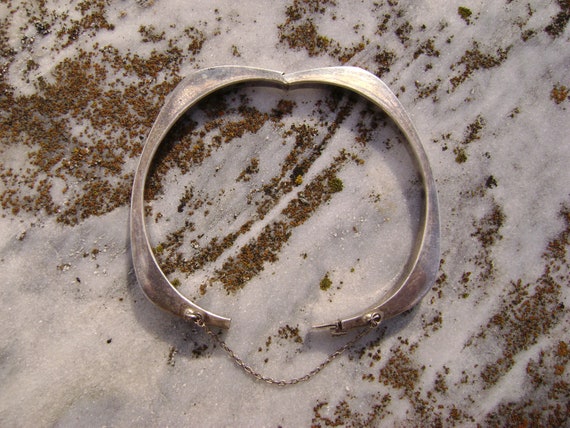 Sterling Silver K K G Monogrammed Bangle Bracelet - image 2