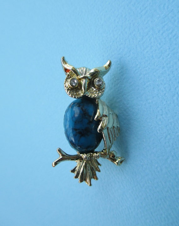 Vintage Owl Brooch - image 7