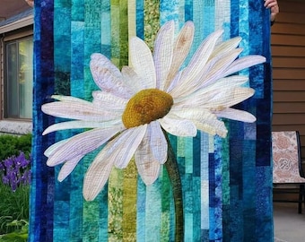 Daisy Drift 03162D Quilt Pattern – Printed Paper Applique Wall Hanging (30 x 35 inches)