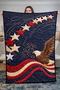Eagle Ascend 03155D - Bald Eagle Patriotic Quilt Pattern, Stars & Stripes Americana Wall Hanging, Printed Paper Pattern product logo
