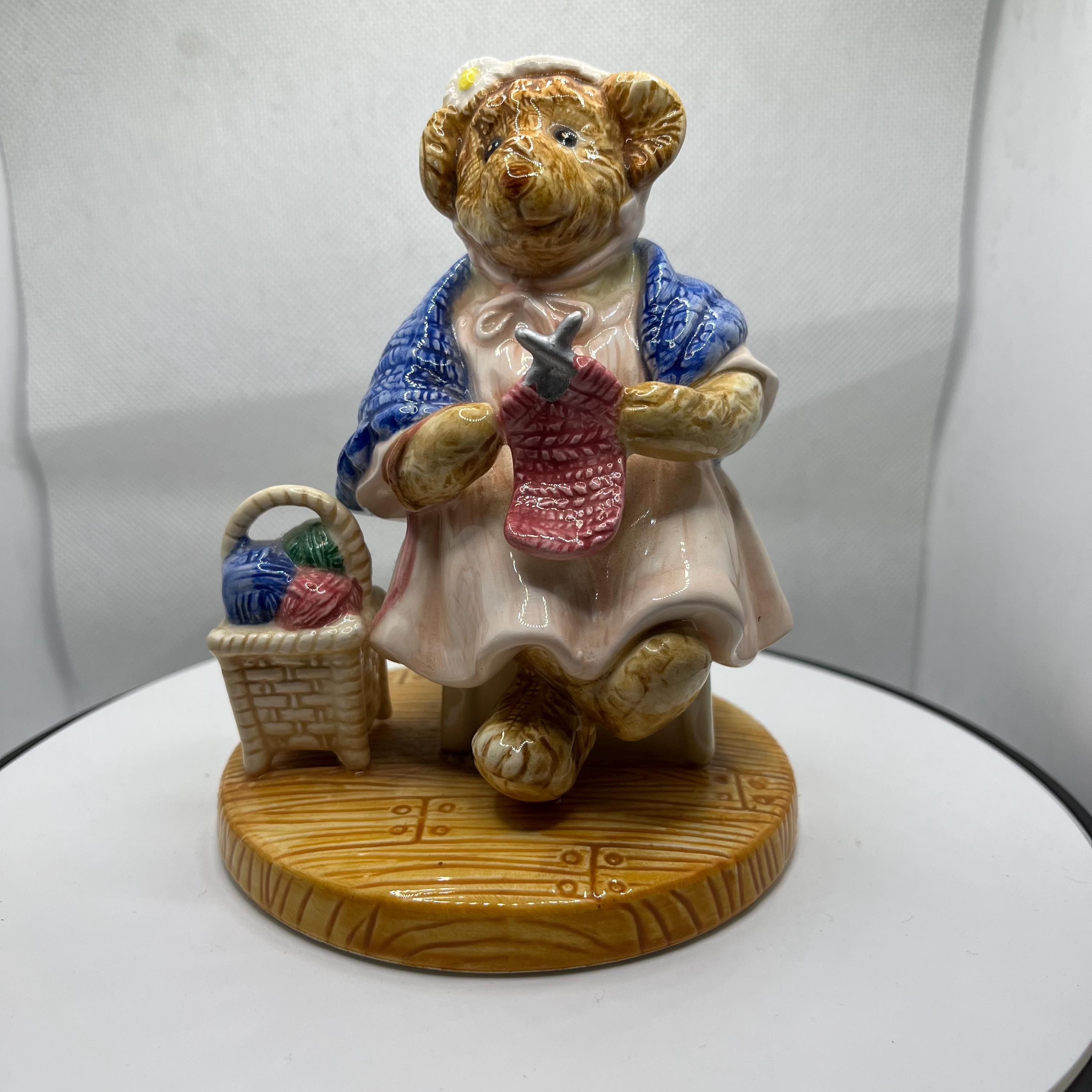 Vintage teddy bear porcelain figurines - Etsy 日本