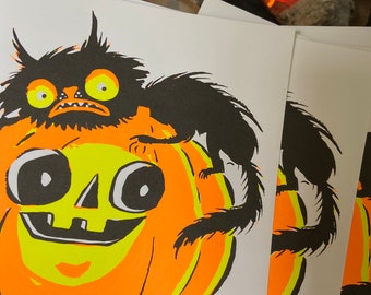 Pumpkin goblin print