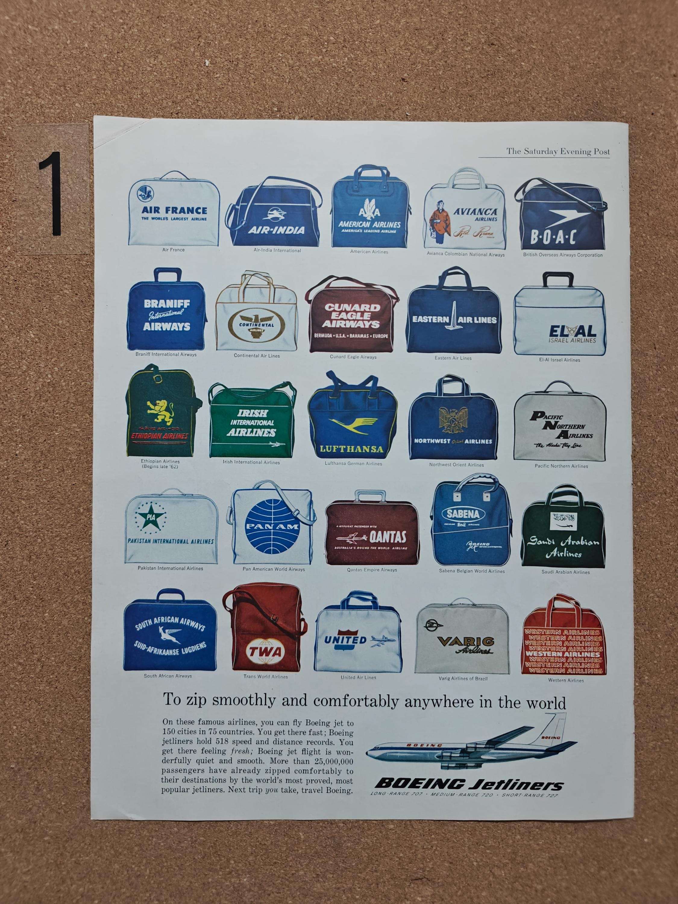 Pan Am 60s Airline Memorabilia - Etsy