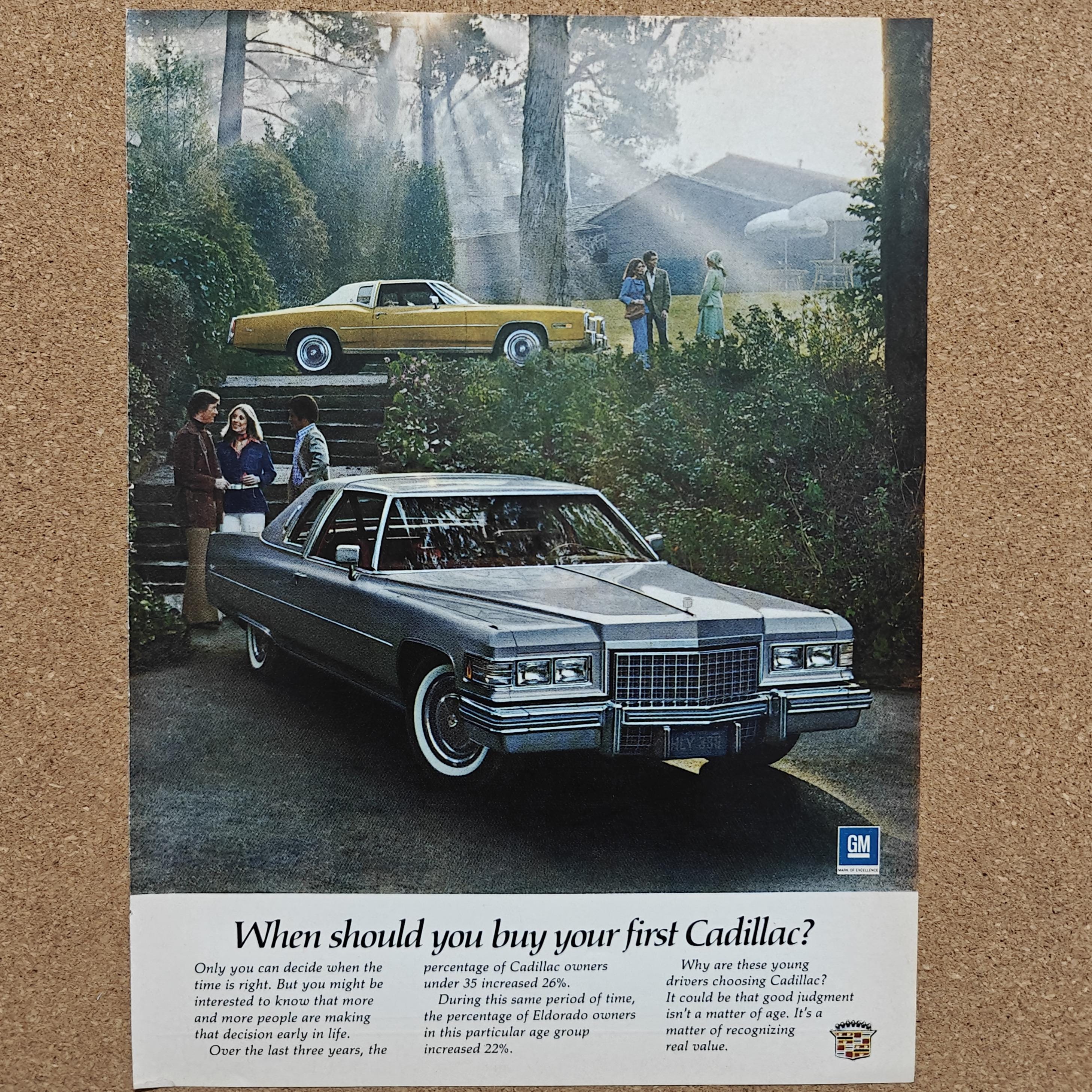 Cadillac Poster Ad - Etsy