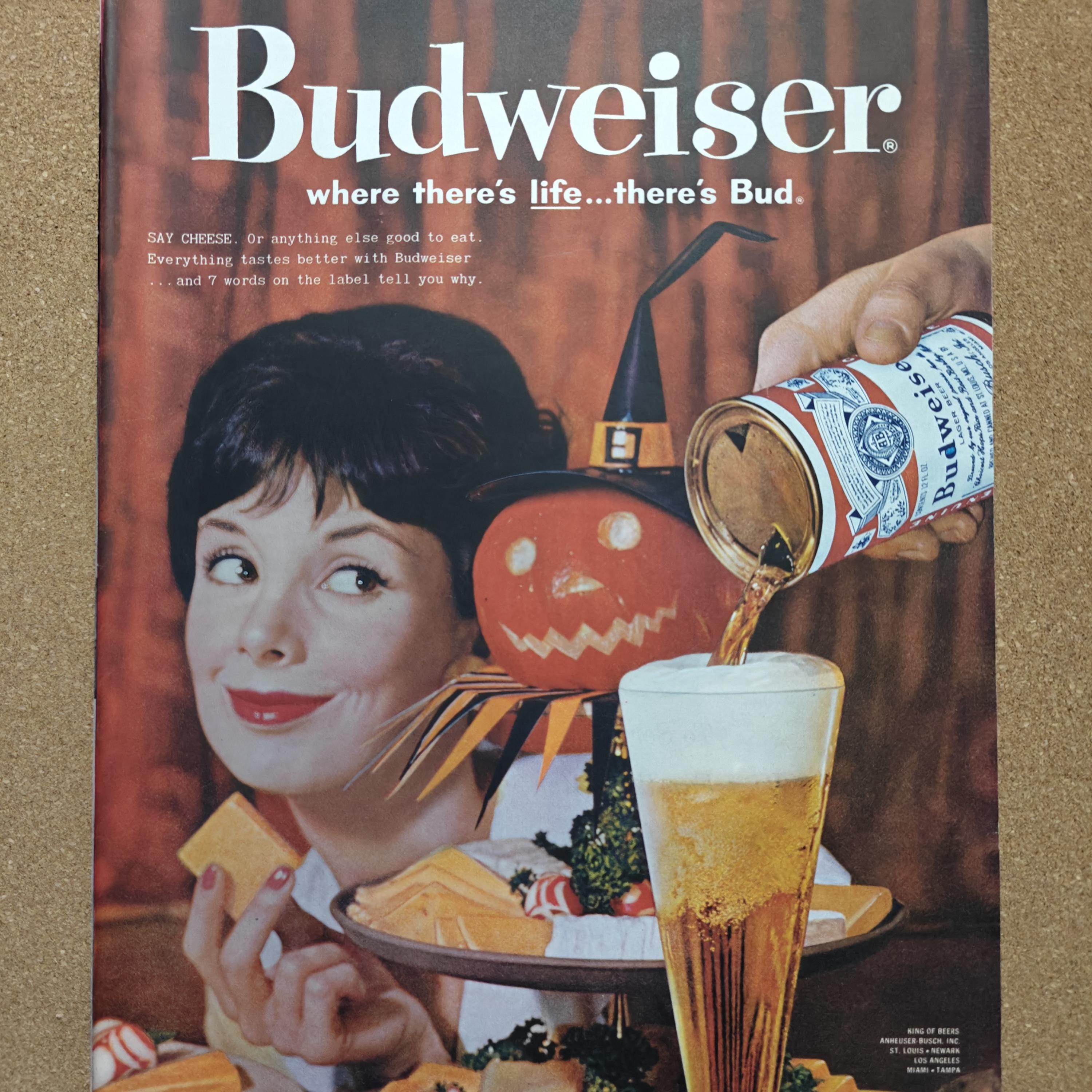 1960 Budweiser Beer - Etsy