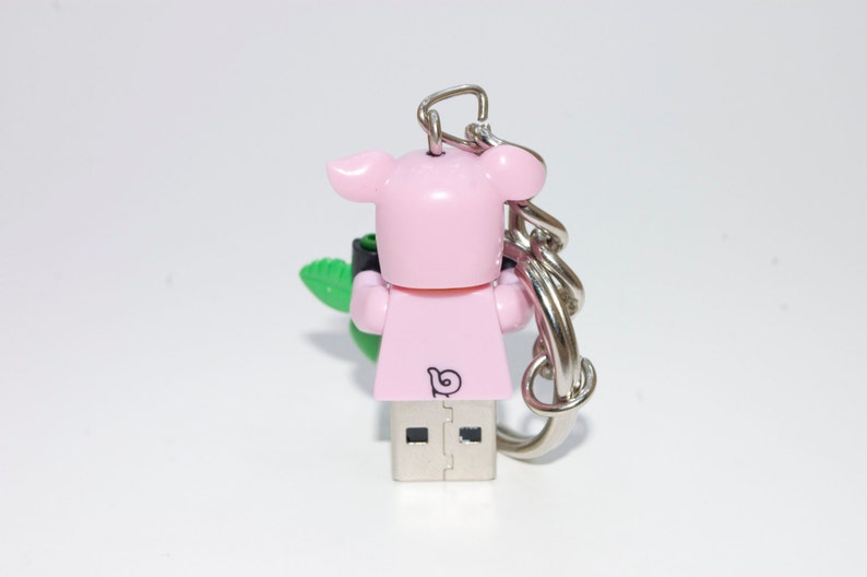 128GB Pig Suit Guy USB Flash Drive with Key Chain
