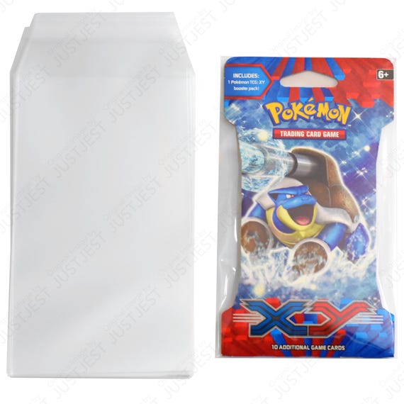 Sleeved Booster Pack Protective Sleeves - Self Sealing Clear View Sleeves -  Etsy