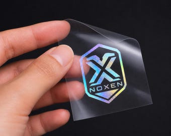 Transferencia de logotipo holográfico personalizado, pegatina de lámina fría UV, calcomanía de embalaje de lujo, etiqueta de marca personalizada para cajas, bolsas, botellas y frascos.