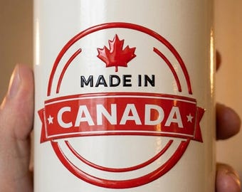 Etiqueta personalizada con logotipo de cristal / Impresión UV sin bordes / Acabado brillante en relieve / Resistente al agua / Empresas, equipos deportivos y organizaciones / Hecho en Canadá