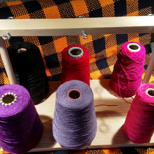 6 Cone Holder Guide Weaving Yarn Bobbin Loom Warping Boat Etsy