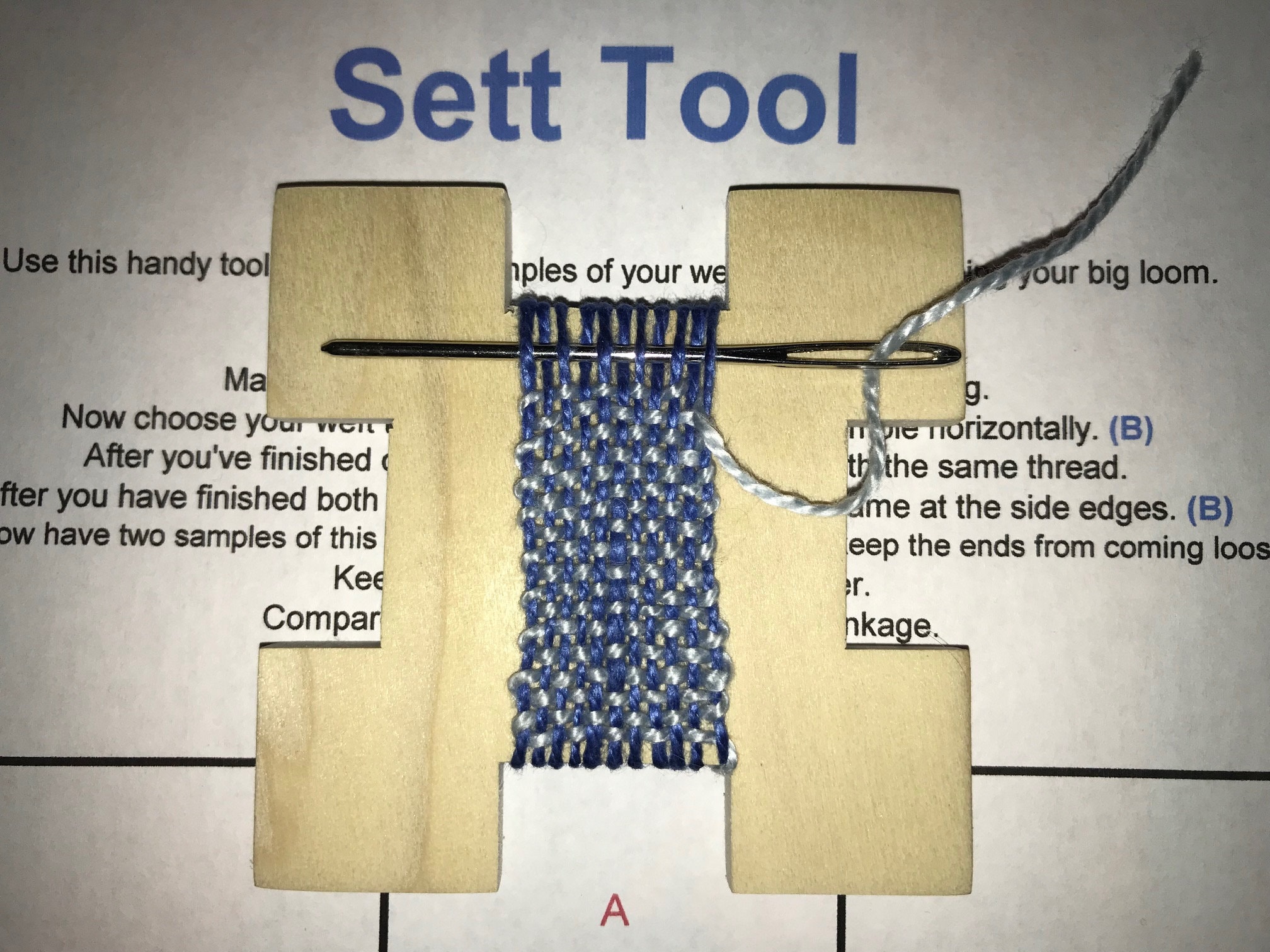 SETT Weaving Tool / Test Ideas Design and Color Patterns Loom Etsy