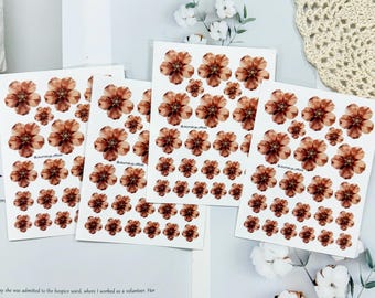 Whispering Bloom Flower Sticker | Scrapbooking and Journaling