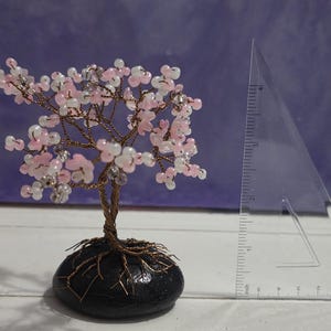 Cherry Blossom Tree Copper Art Sculpture Zen Desk Decor Ornament