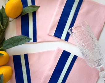 The Dallas Cotton Cocktail Napkins – Lone and Harbor Entertaining Set of 4