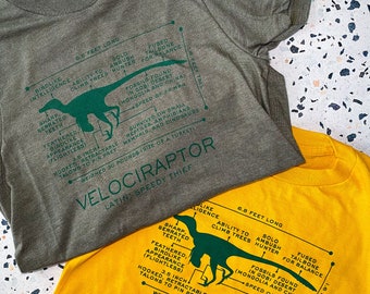 Velociraptor Dinosaur T-shirt (Kids)