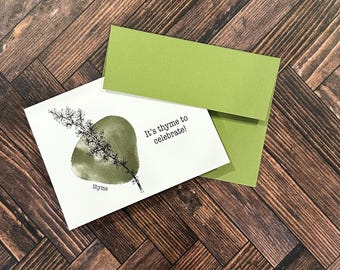 It's Thyme to Celebrate Card