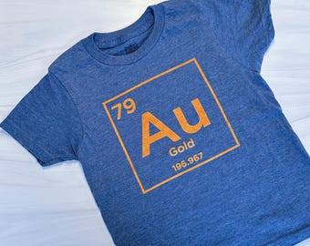 Gold Periodic Table T-shirt (Kids)