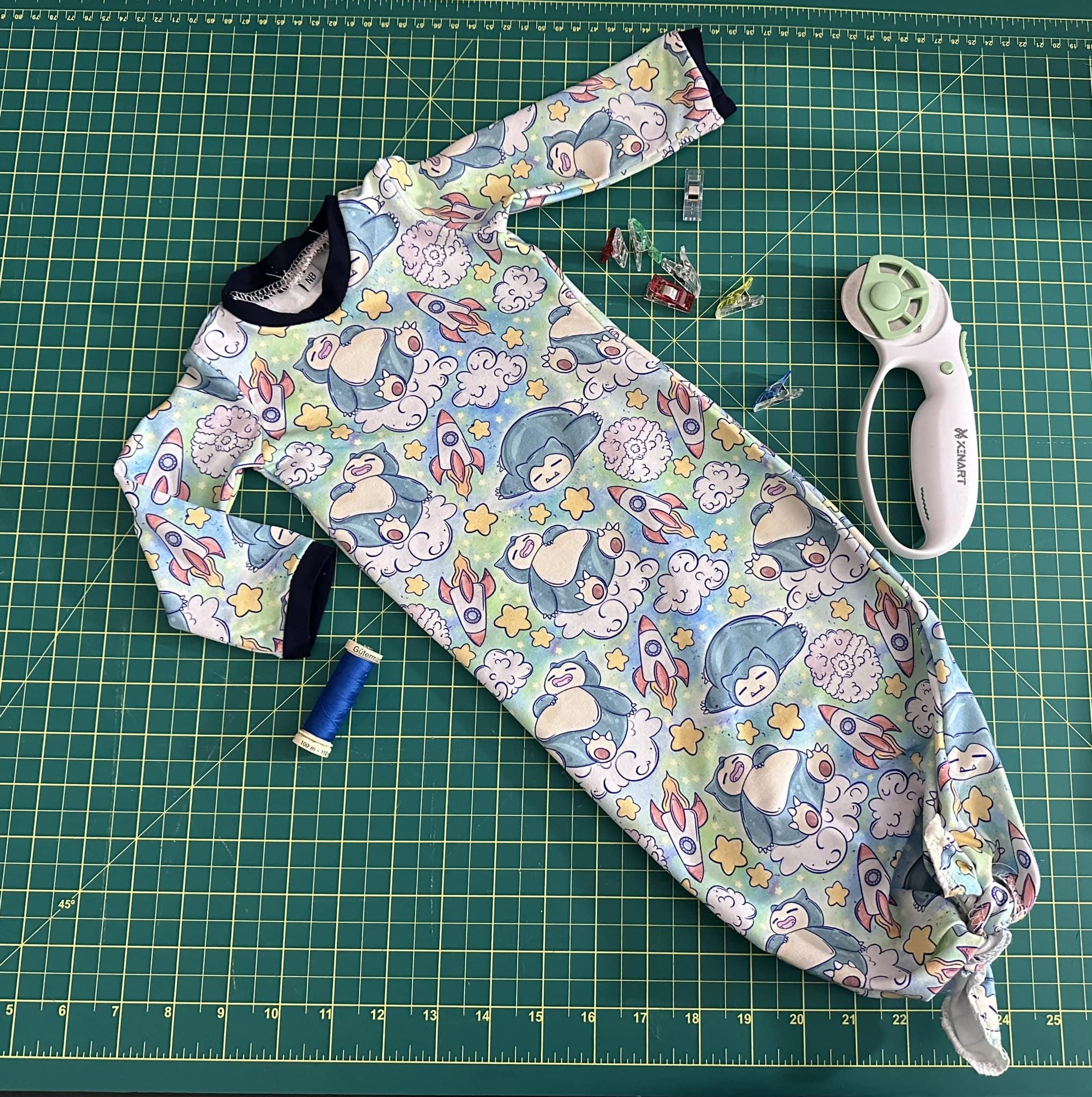 Baby Gown Elastic or Knotted PDF Print Digital Projector Sewing Pattern ...