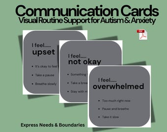 Cartões de Comunicação para Adolescentes com Autismo – Suporte Visual para Necessidades e Sentimentos (PDF para Impressão)
