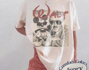 Komfort Farben Vintage Walt Disney Shirt, Disney Herren Shirt, Disneyland Shirt, Magic Kingdom T-Shirt, glücklichster Ort der Welt, Disney-Fan Geschenke