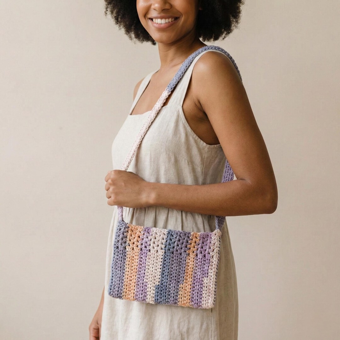 Crochet Shoulder Bag Pattern PDF Digital Download | Easy Crossbody ...