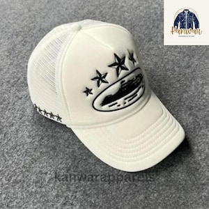 Gorra de camionero inspirada en Corteiz – Gorra de malla bordada – Gorra unisex ajustable imagen 6