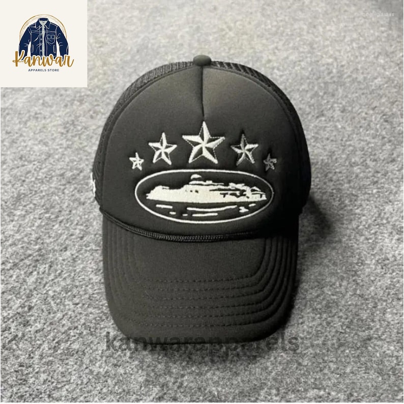 Gorra de camionero inspirada en Corteiz – Gorra de malla bordada – Gorra unisex ajustable imagen 2