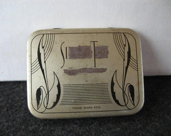 Vintage Silver Tex Condom Tin